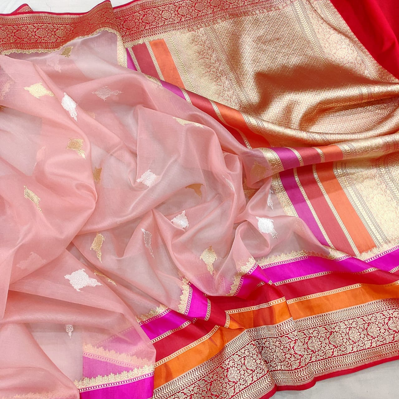 Shivani kora saree - Saffronfashionindia