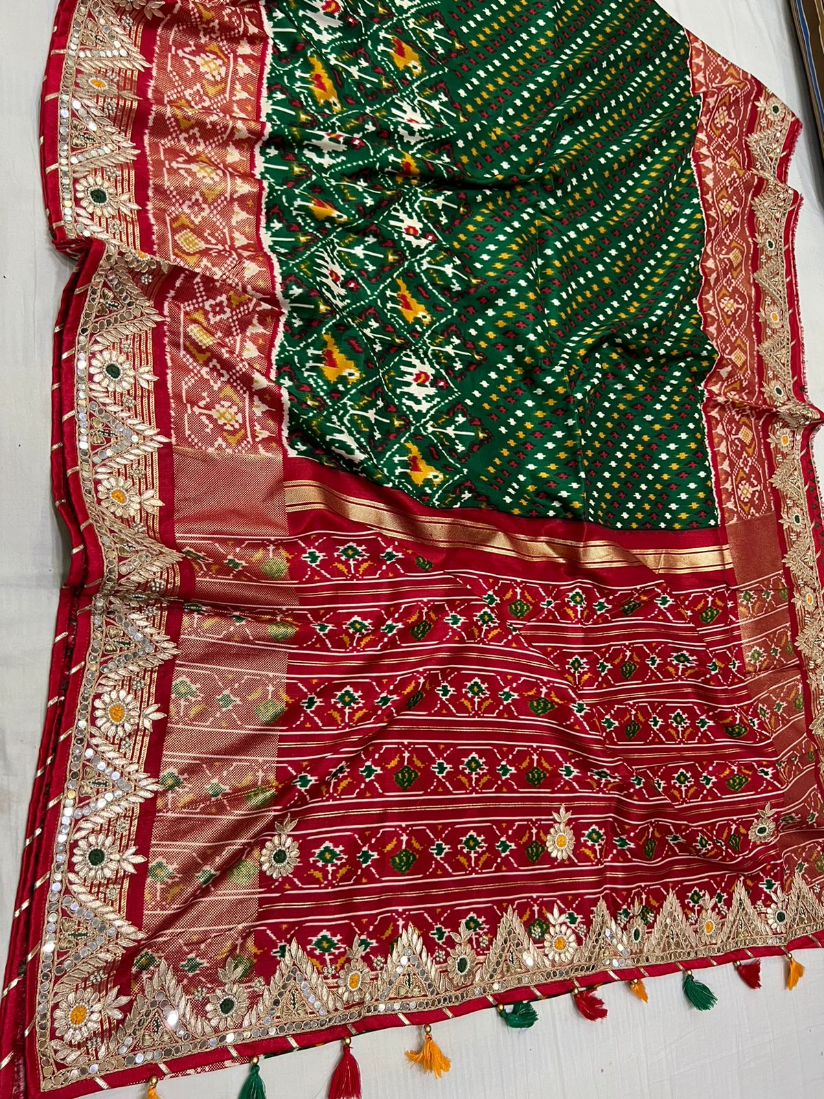 Patola gottapatti reception saree - Saffronfashionindia