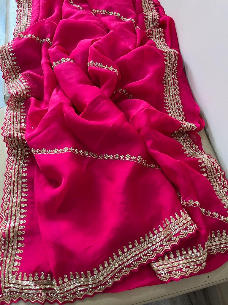 Nivesha organza saree - Saffronfashionindia