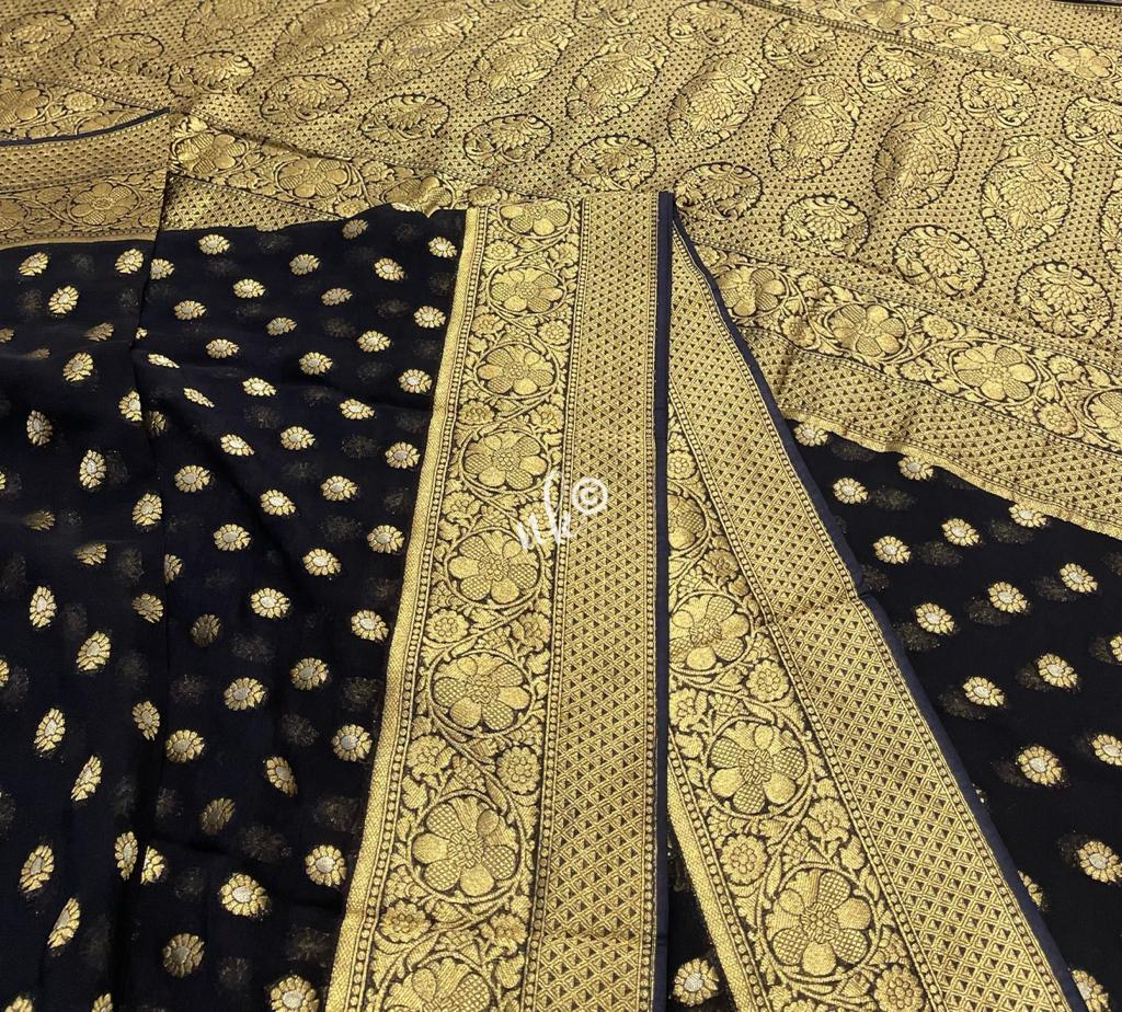 Vanis georgette saree - Saffronfashionindia