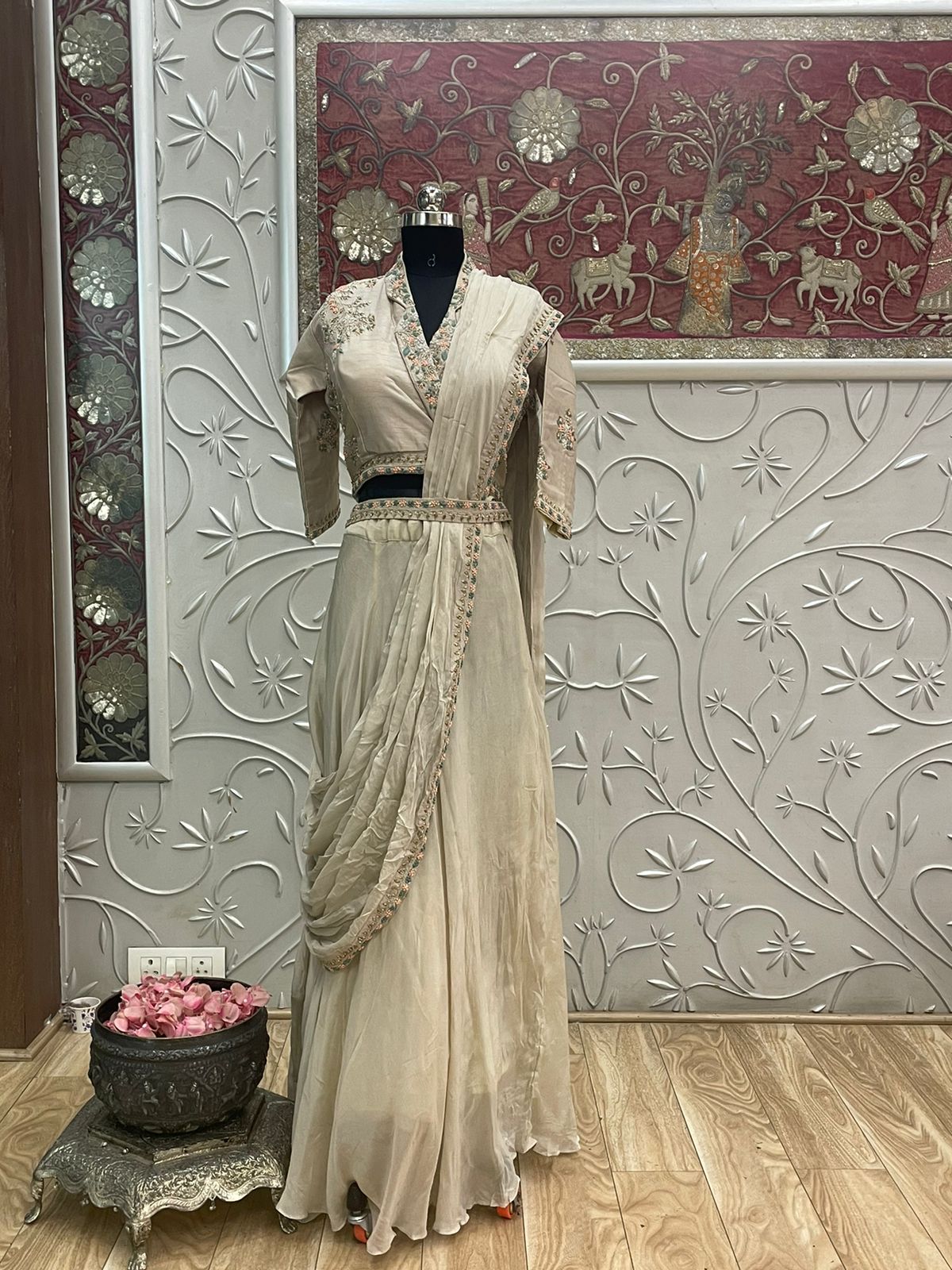 Gaurangi trendy belt dress - Saffronfashionindia