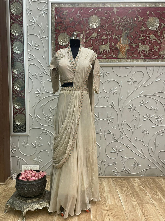 Gaurangi trendy belt dress - Saffronfashionindia