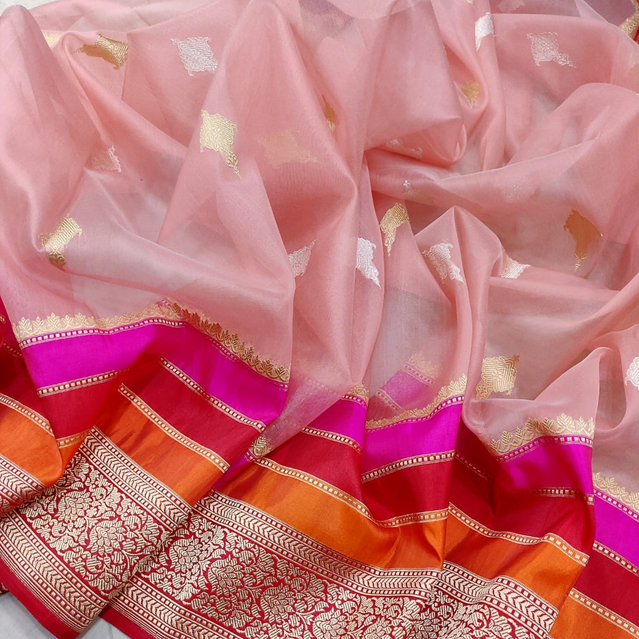 Shivani kora saree - Saffronfashionindia