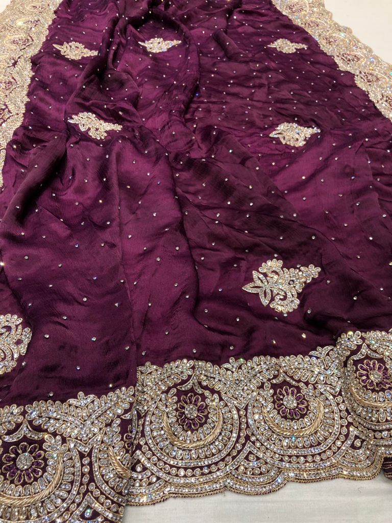 Prapti satin saree - Saffronfashionindia