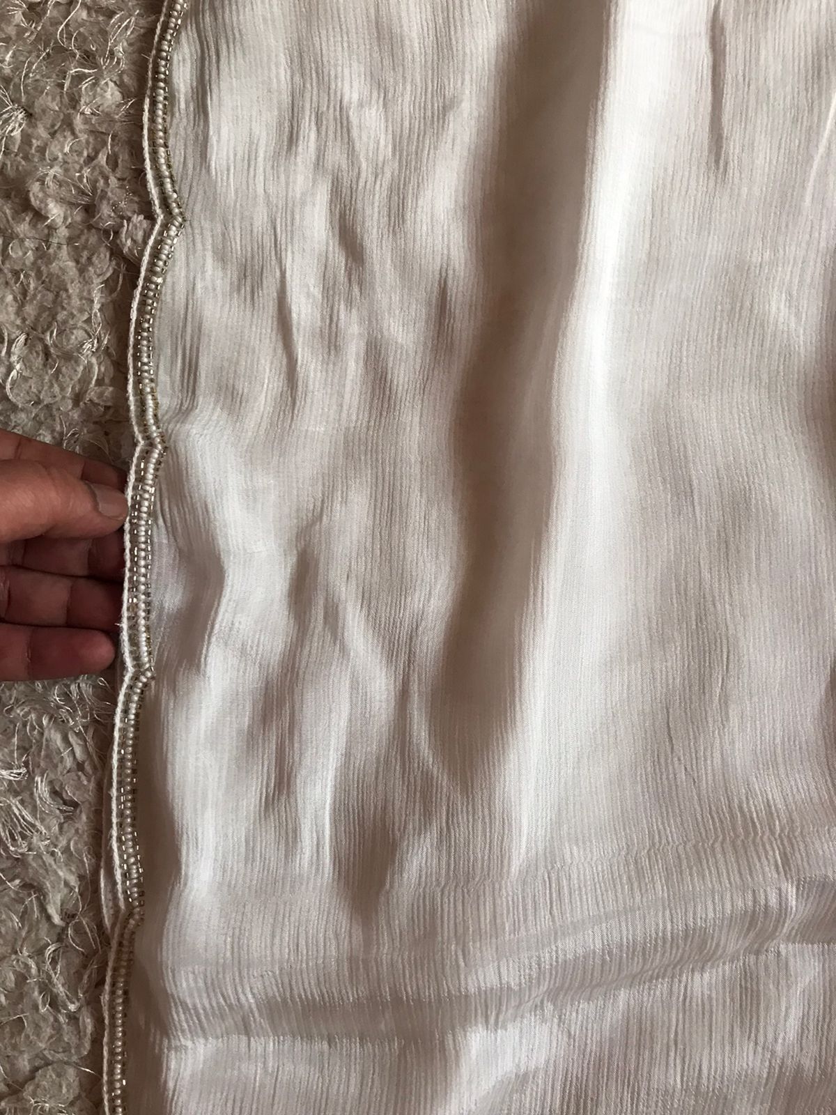 White beauty saree - Saffronfashionindia