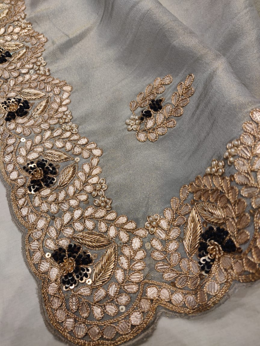 Kivasha zardosi saree - Saffronfashionindia