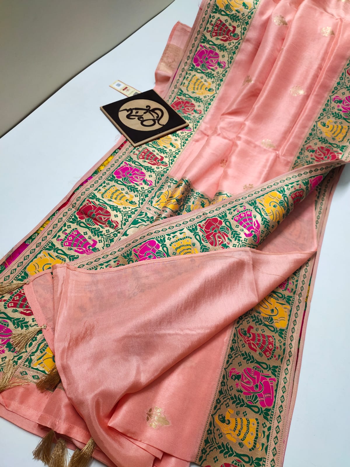 Gandhir banarsi moonga saree - Saffronfashionindia