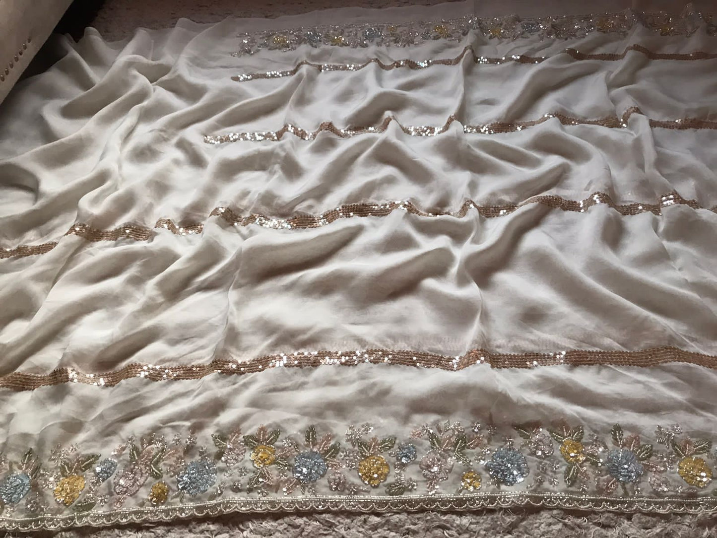 Urvisha premium organza saree - Saffronfashionindia