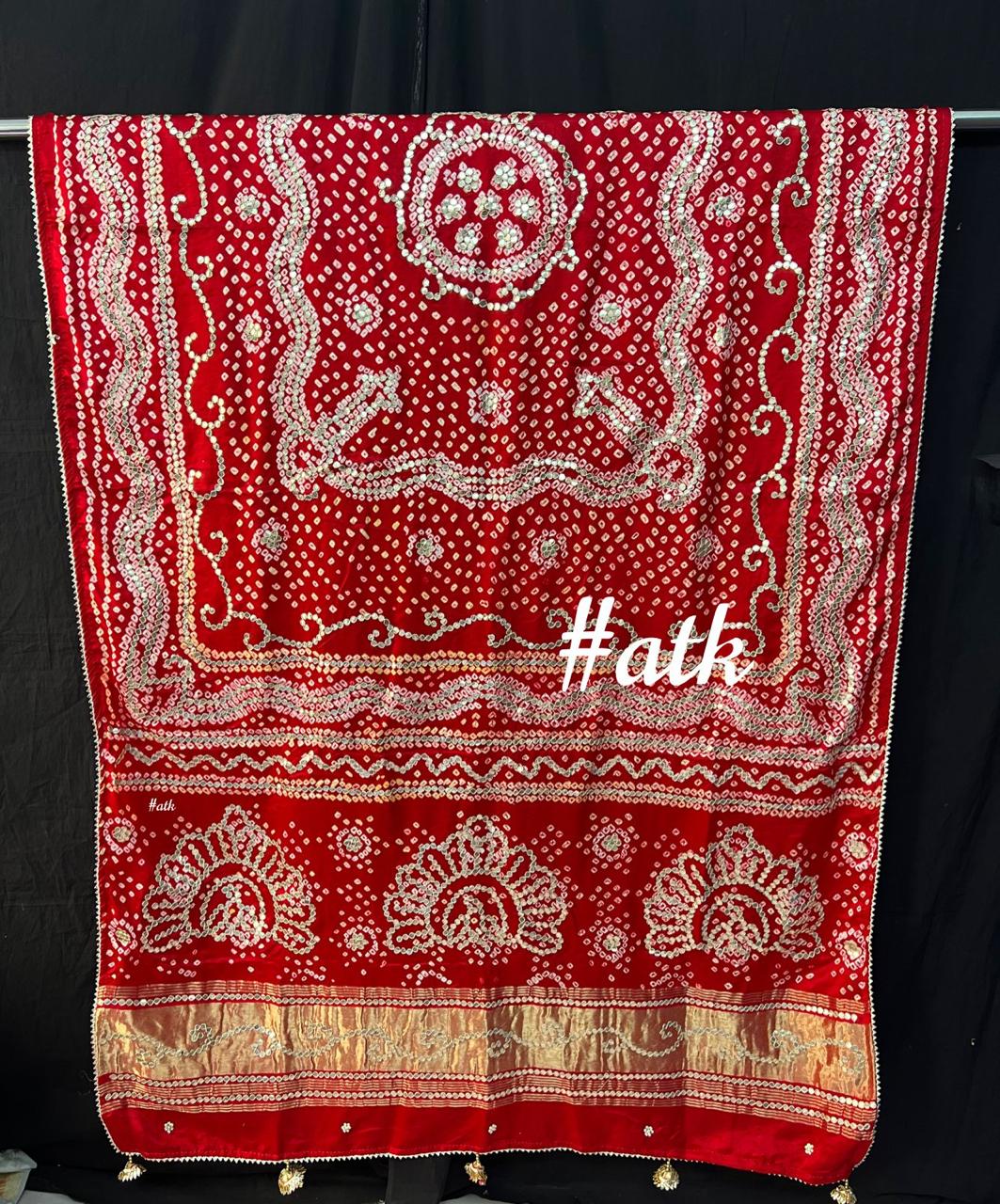 Gottapatti bandhani dupatta - Saffronfashionindia