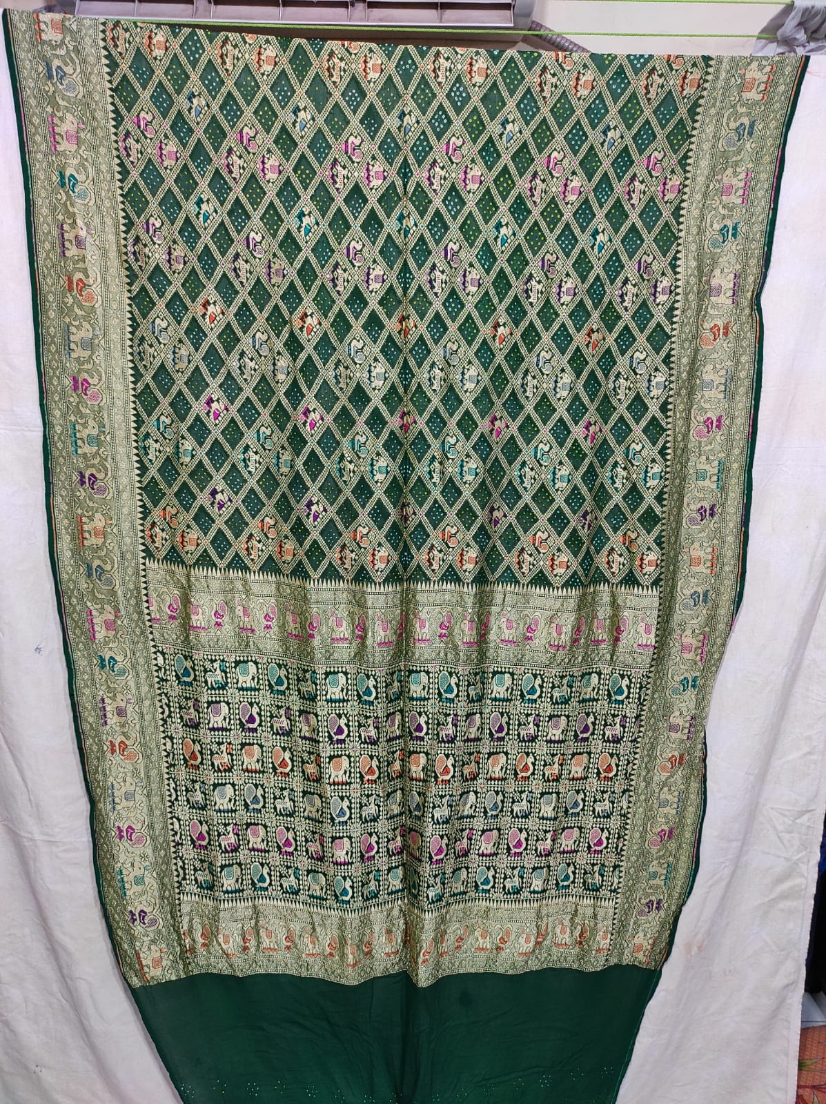 Dilkhush bandhej saree - Saffronfashionindia