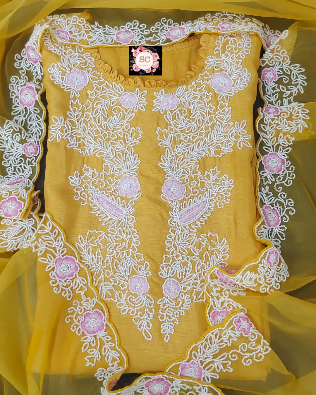 Nischel salwar kameez - Saffronfashionindia