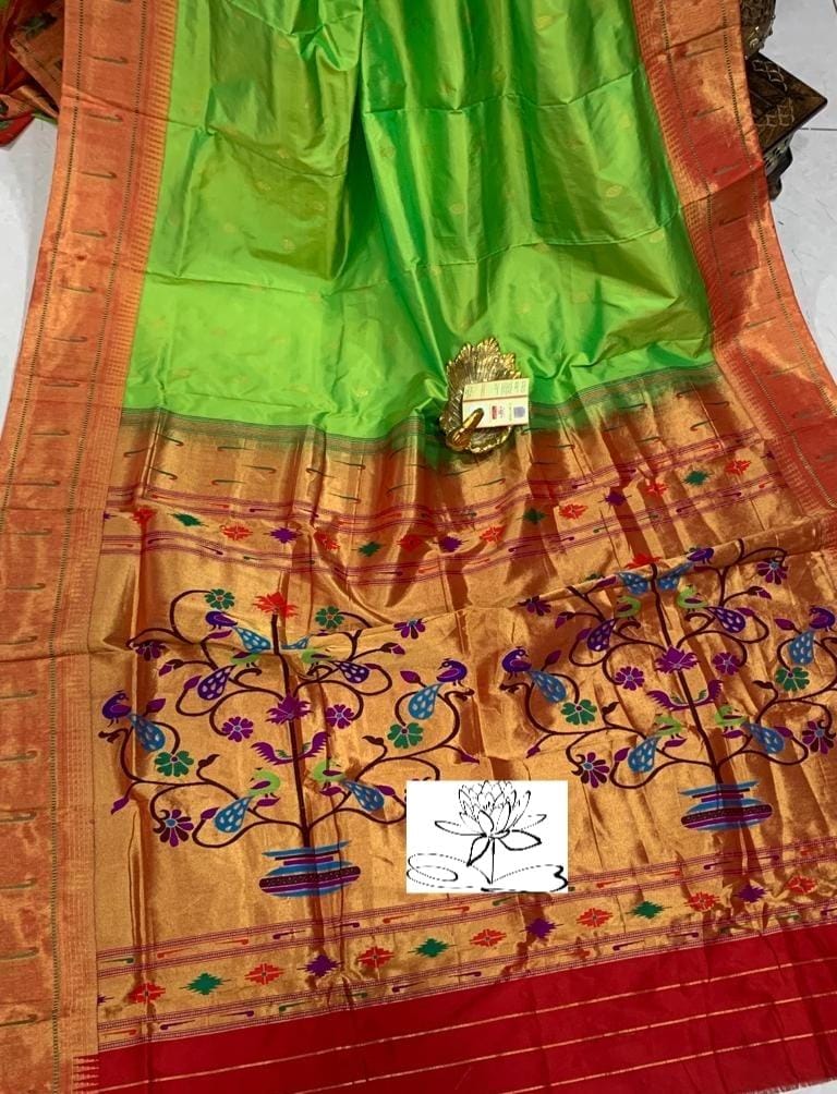 Danish Paithani inspired saree - Saffronfashionindia