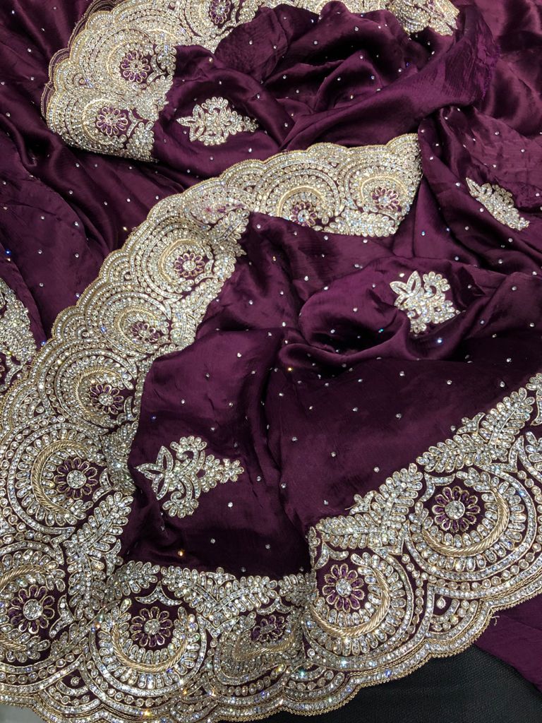Prapti satin saree - Saffronfashionindia