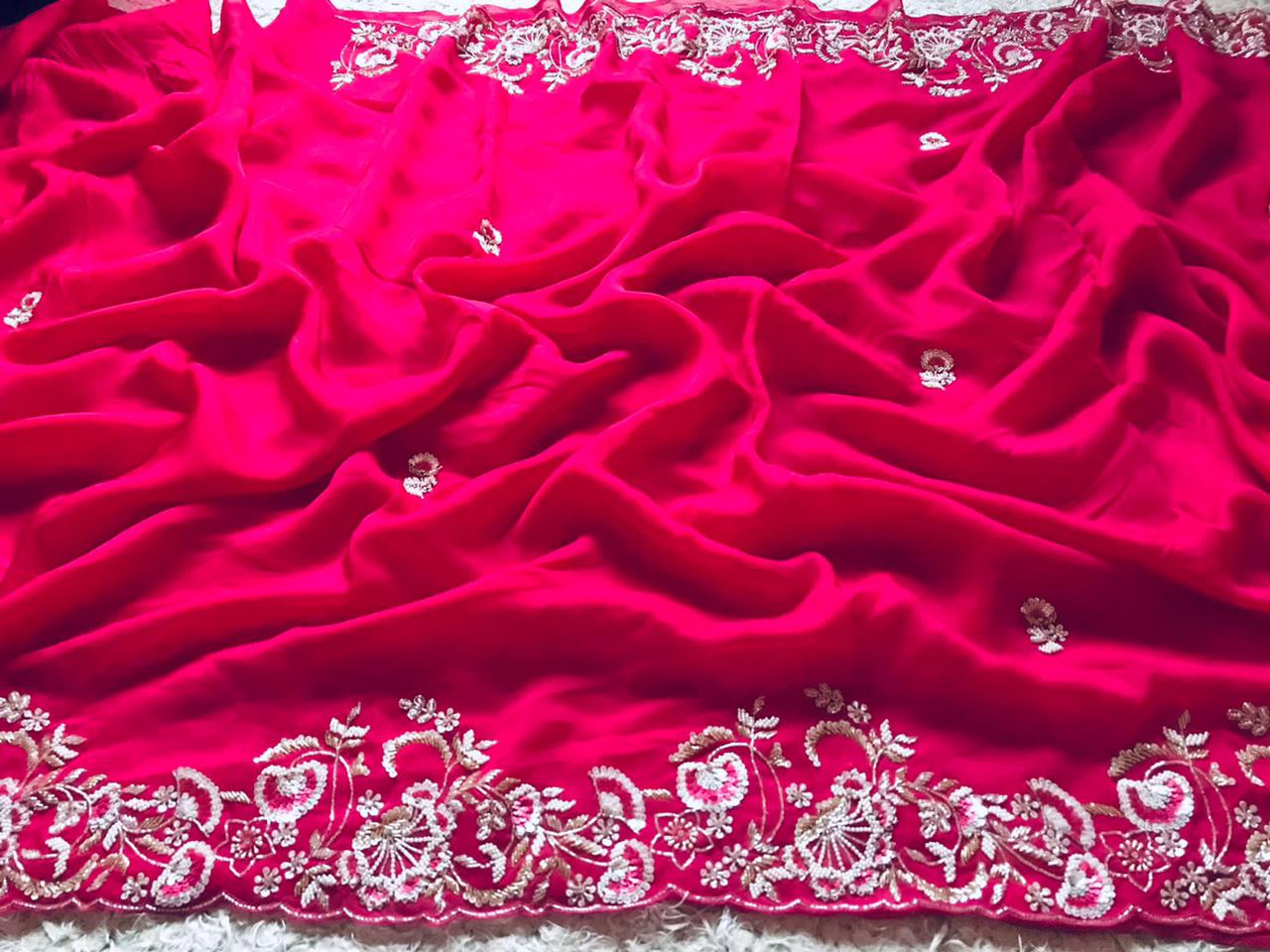 Shuvita organza posh saree - Saffronfashionindia