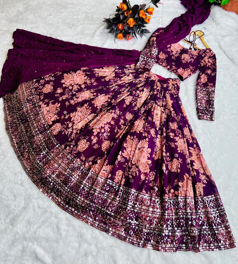 Binita lehangas ,,,partywear lehangas - Saffronfashionindia