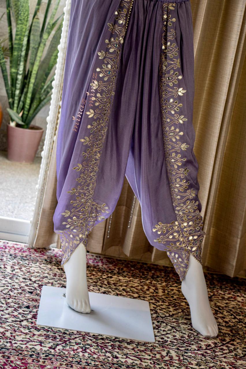 Lisa Anarkali dhoti dress - Saffronfashionindia