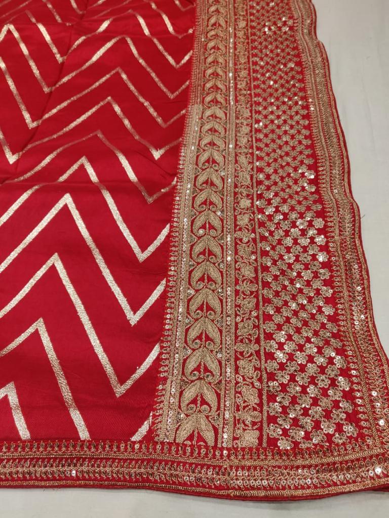 Striped inspired silk saree/casual sari - Saffronfashionindia