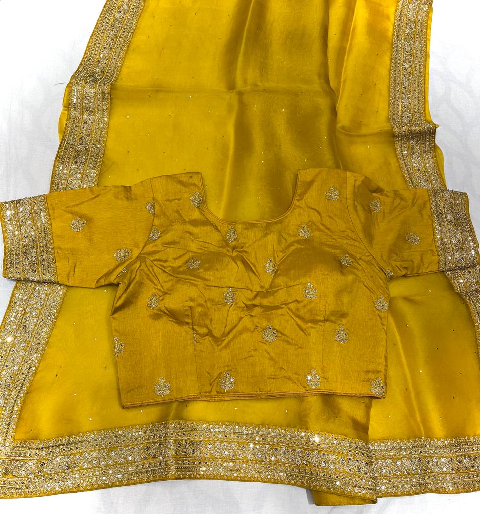 Fenicia saree/organza saree - Saffronfashionindia