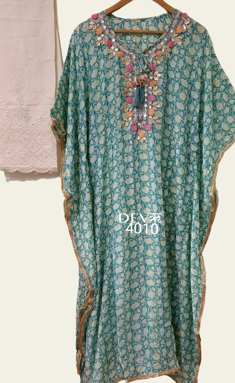 Naina kaftan set - Saffronfashionindia