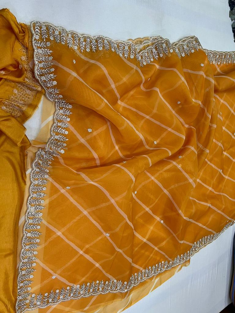 Falecia moti jarkan saree - Saffronfashionindia
