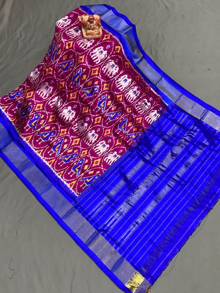Duvri ikkat dupatta - Saffronfashionindia