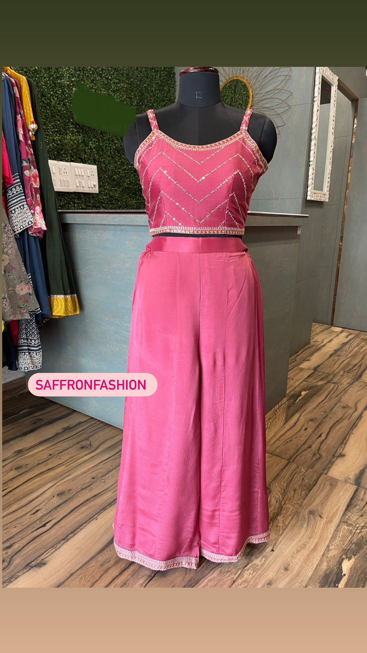 Pinkmania cord set - Saffronfashionindia