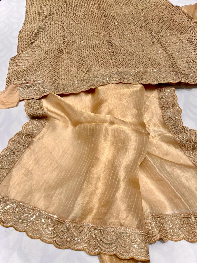 Rangvana tissue kanjeevaram saree - Saffronfashionindia