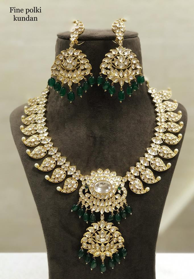 Rimjhim long necklace set - Saffronfashionindia