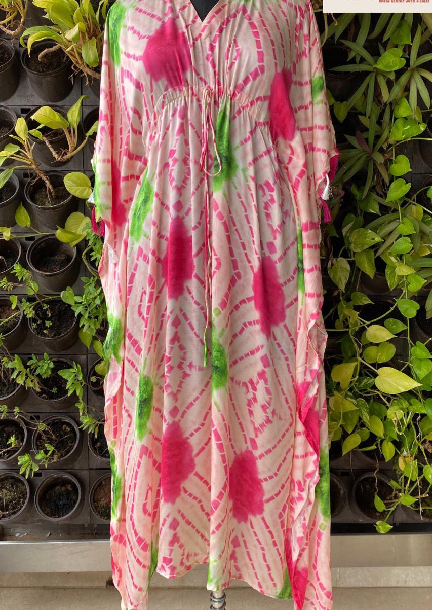 Vibrant kaftan - Saffronfashionindia