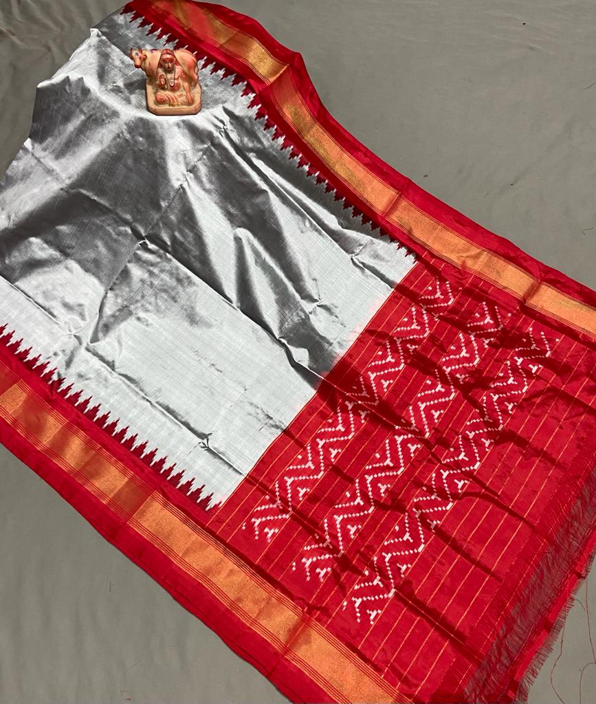Duvri ikkat dupatta - Saffronfashionindia