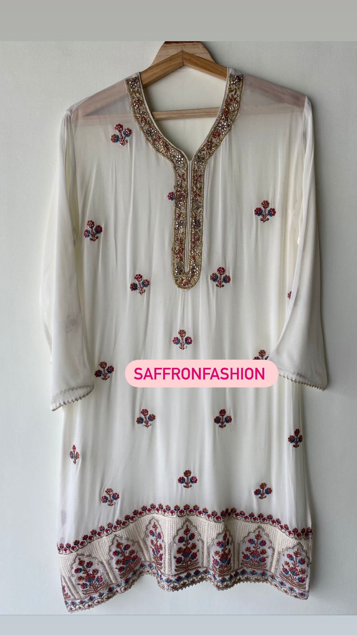 Rumika kurta gharara - Saffronfashionindia