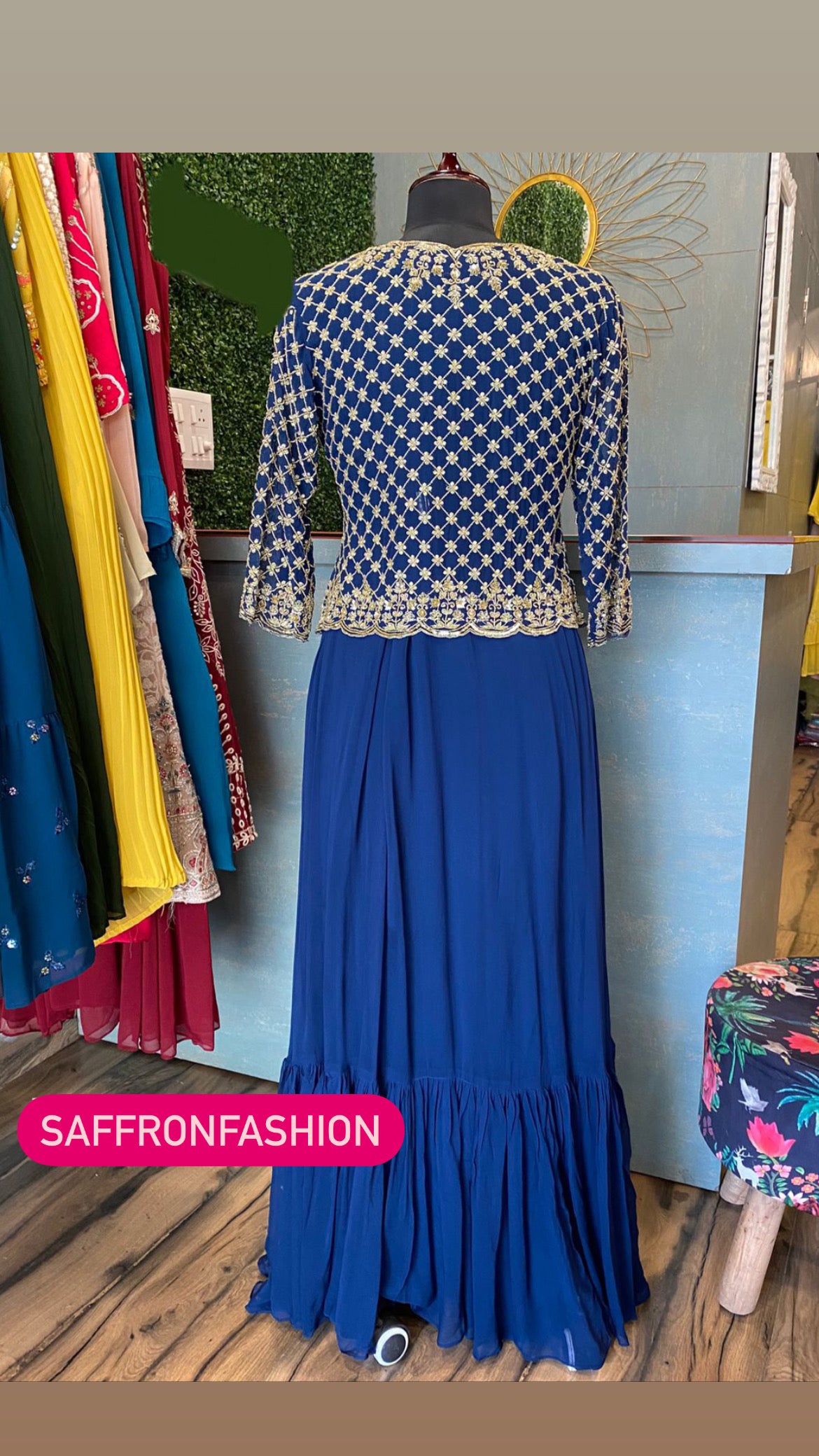Kiwik gorgette dress - Saffronfashionindia