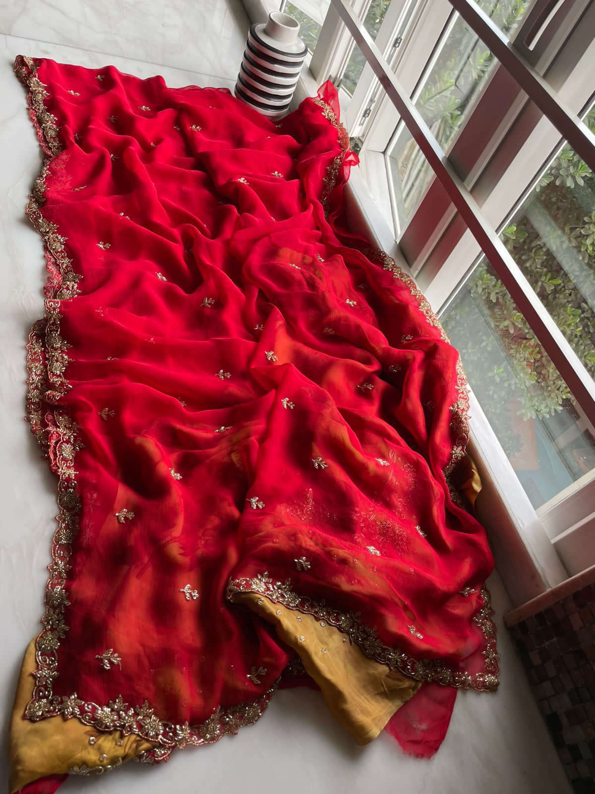 Glamorous partywear saree - Saffronfashionindia