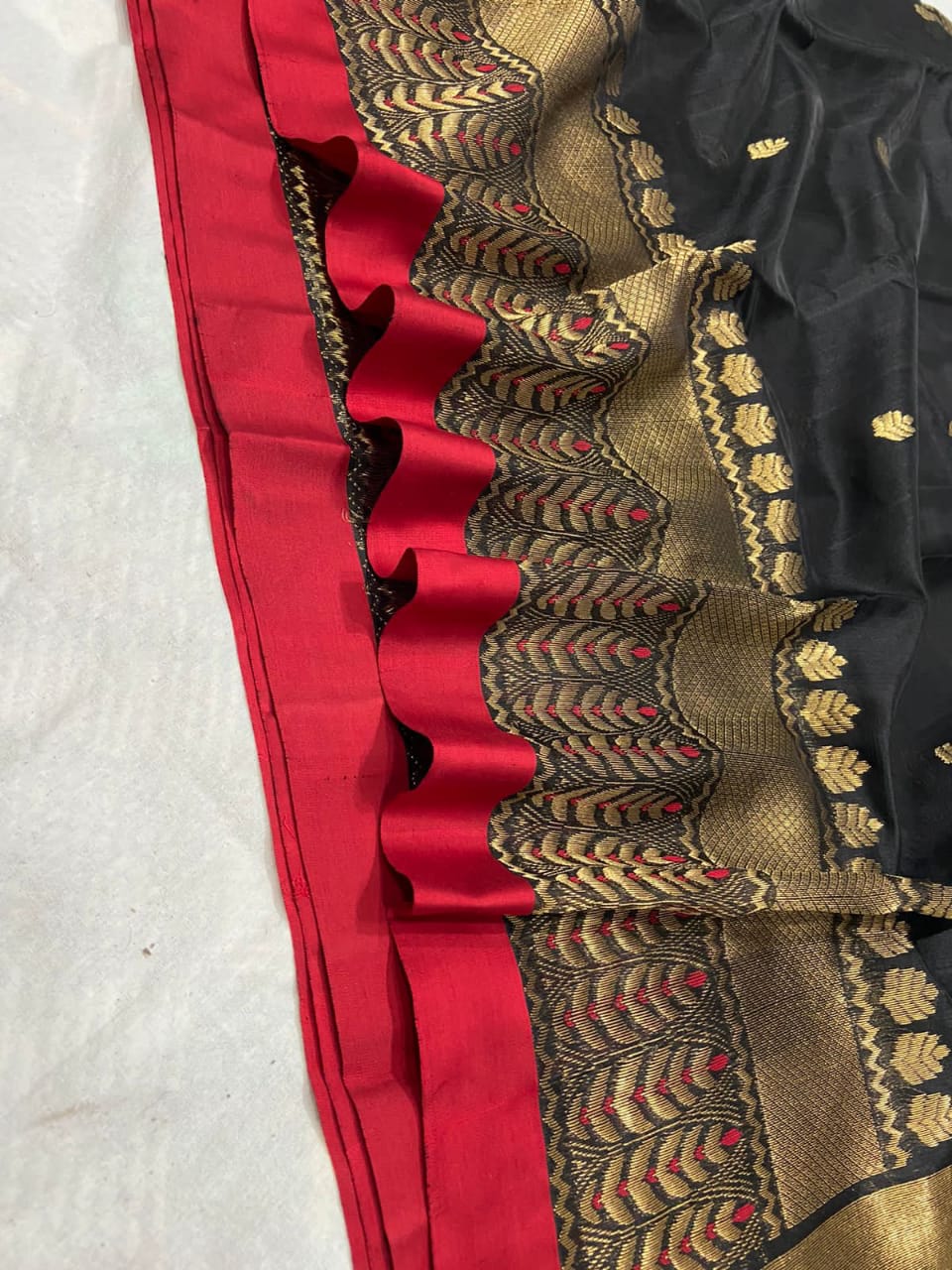 Anaisha Chanderi silk saree - Saffronfashionindia