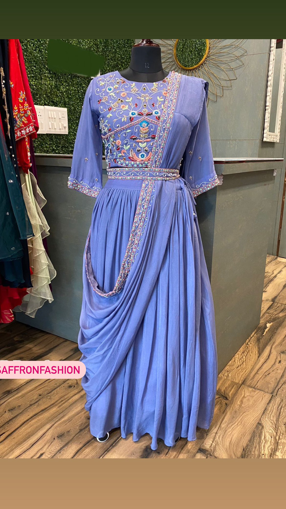 Kiwik indowestern dress - Saffronfashionindia