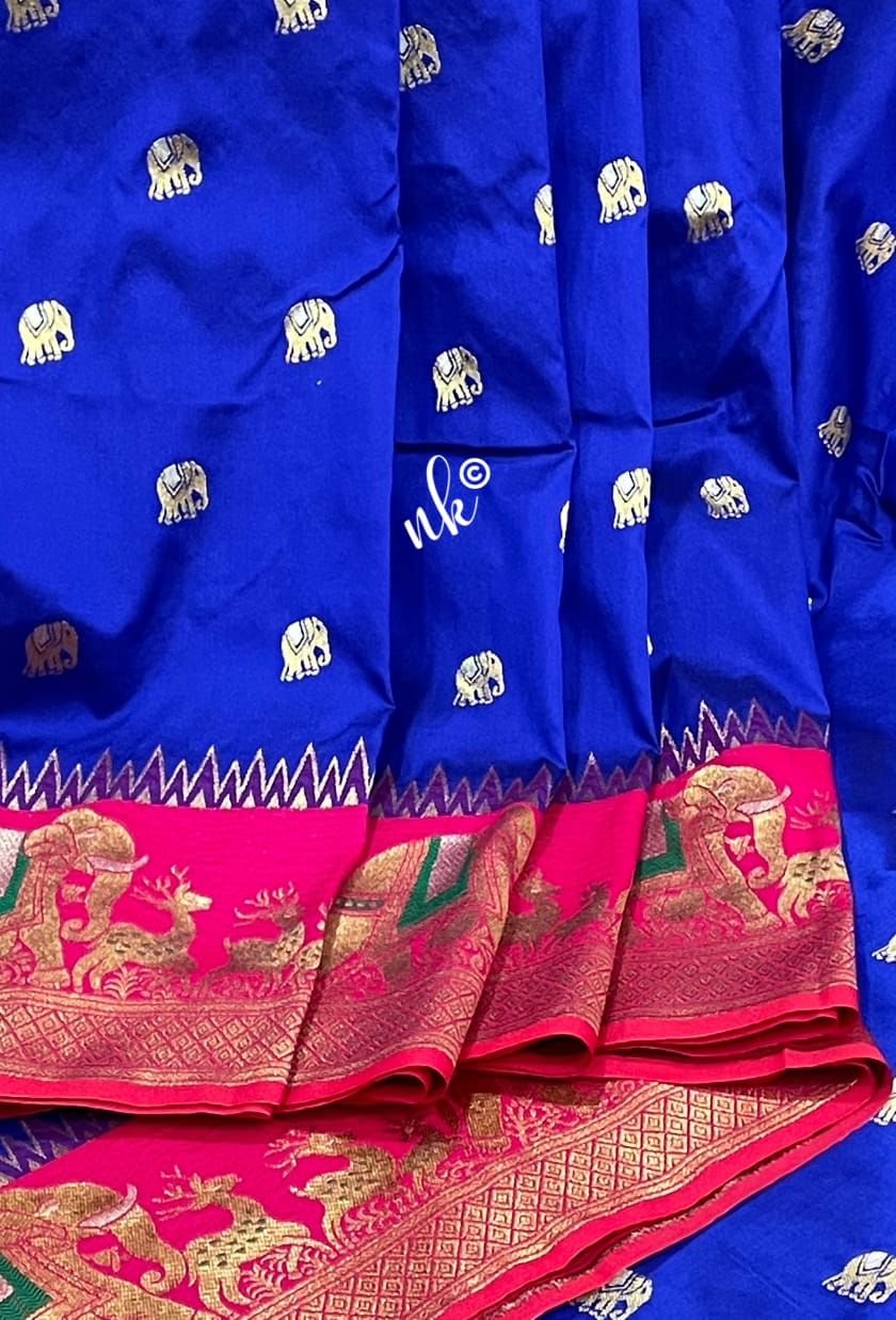 Gadwal banarsi saree - Saffronfashionindia