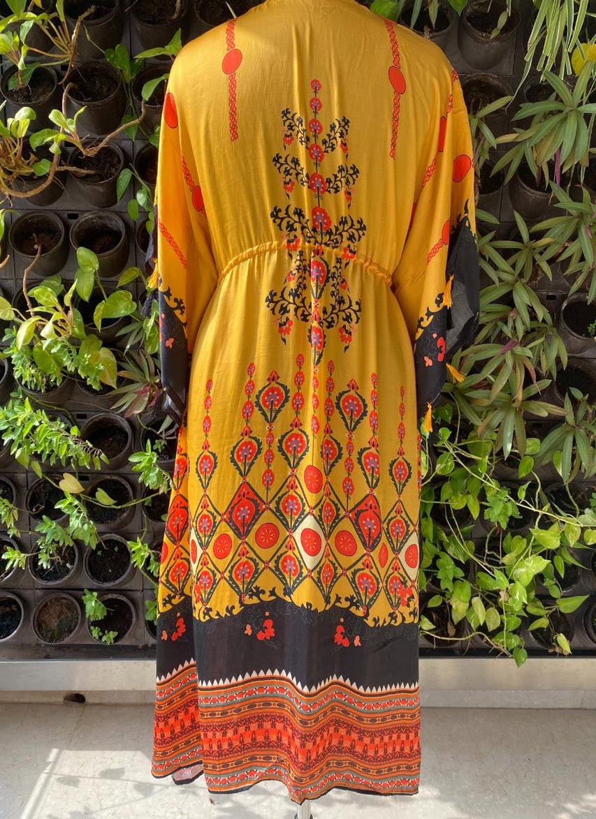 Designer kaftan - Saffronfashionindia