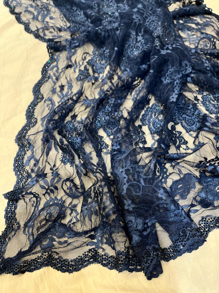 Lacy Swarovski saree - Saffronfashionindia