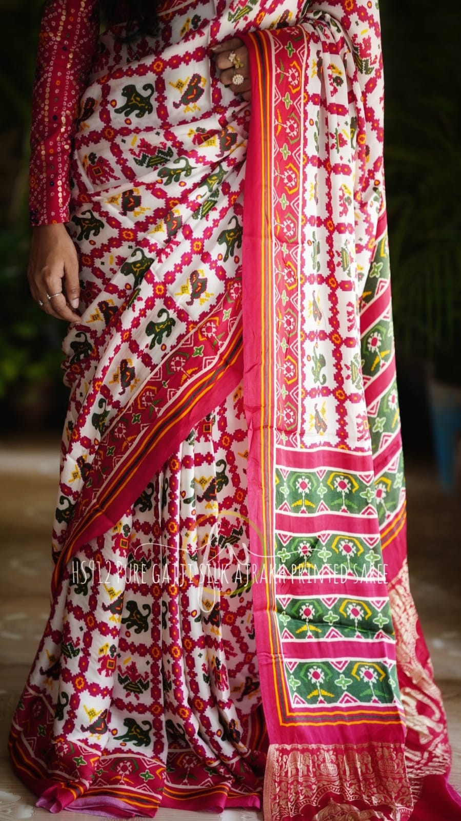 Patola  handmade saree - Saffronfashionindia