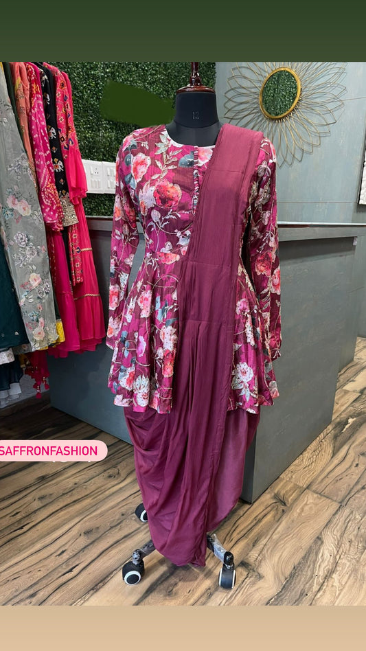 Chameli indowestern dress - Saffronfashionindia