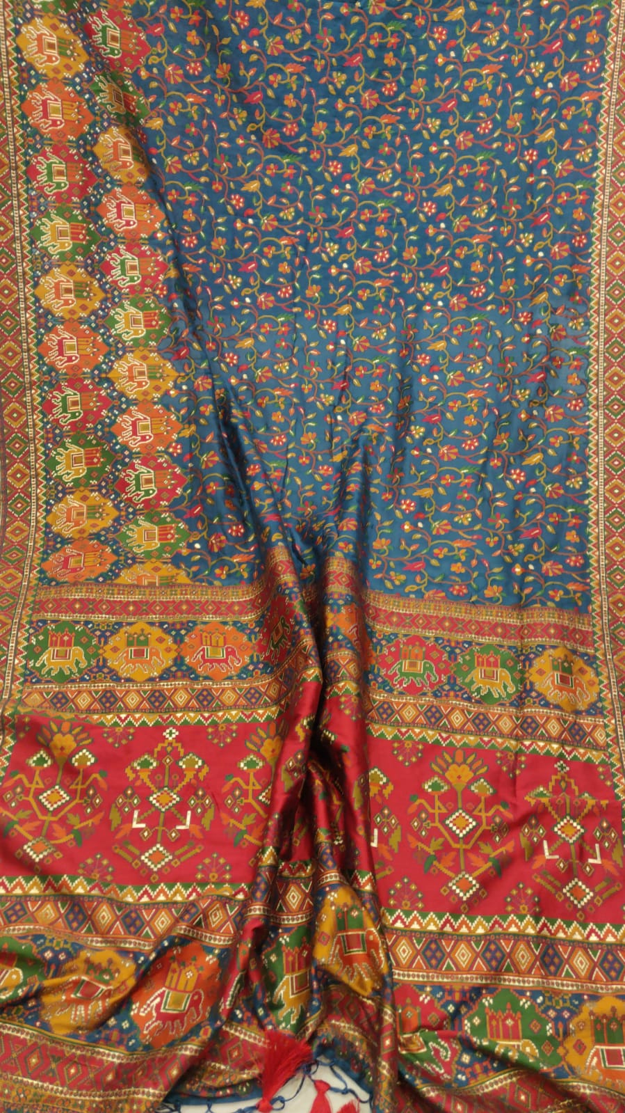 Beautiful Kani silk saree - Saffronfashionindia