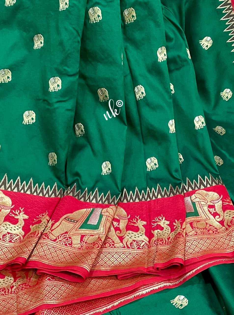 Gadwal banarsi saree - Saffronfashionindia