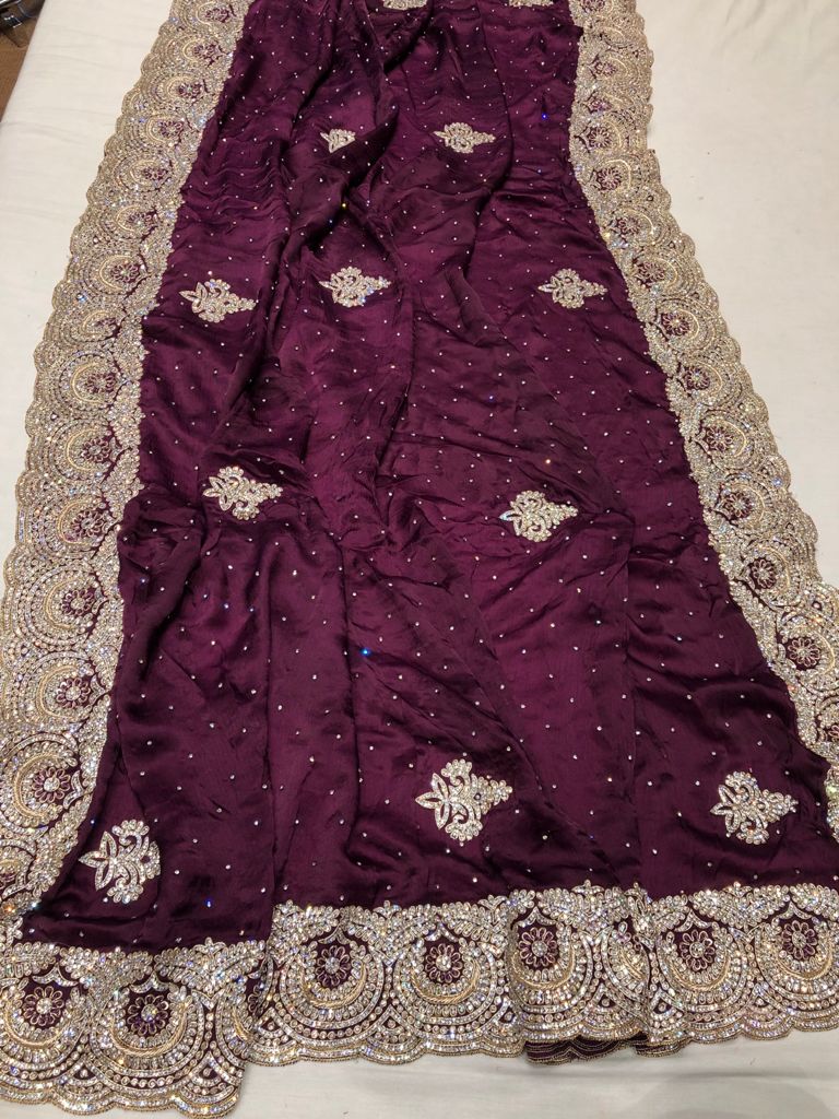 Prapti satin saree - Saffronfashionindia