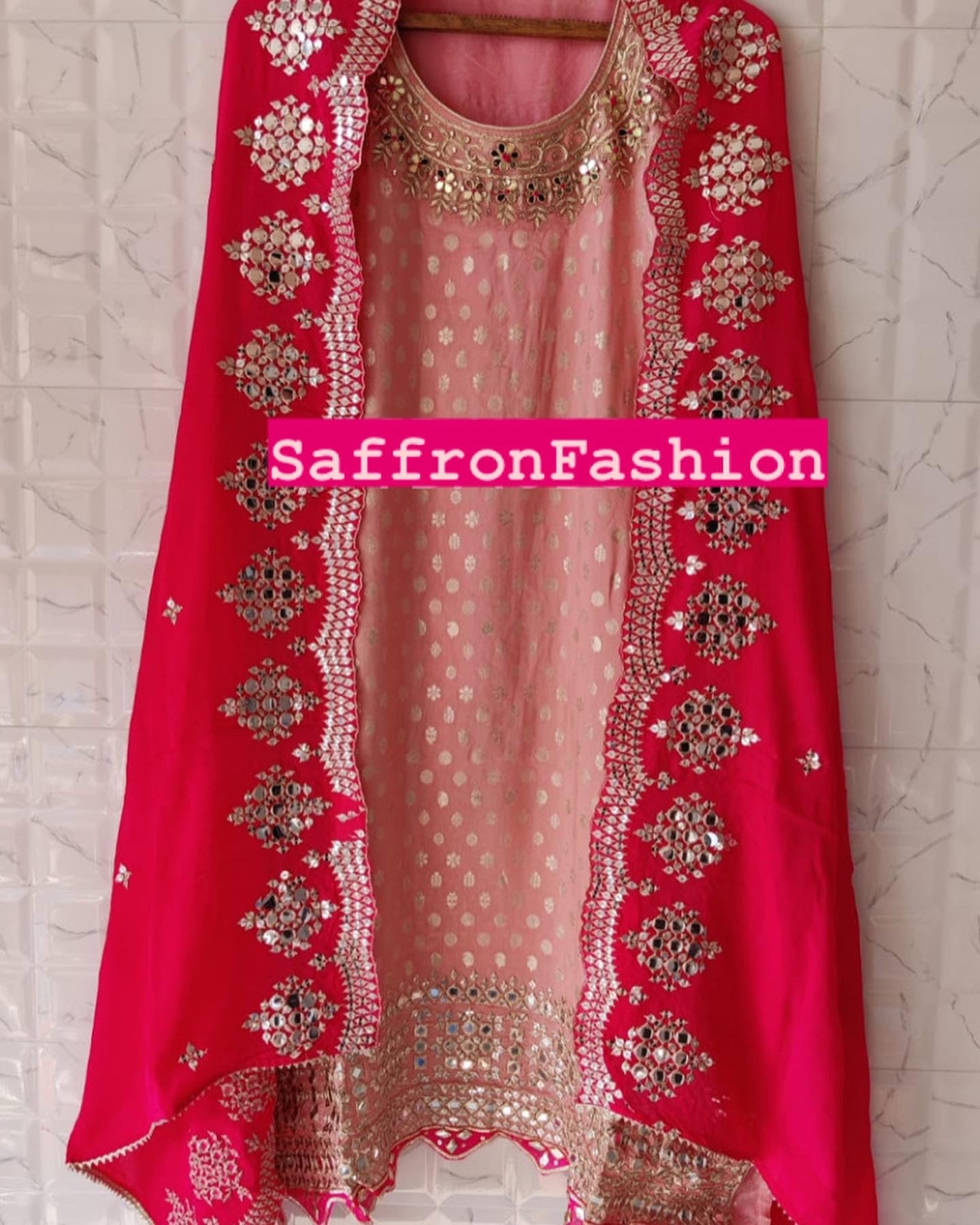 Ashley sharara dress - Saffronfashionindia