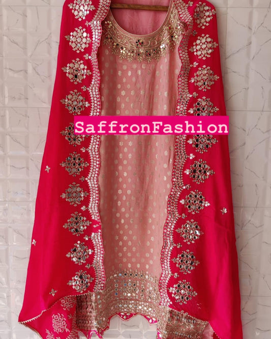Ashley sharara dress - Saffronfashionindia