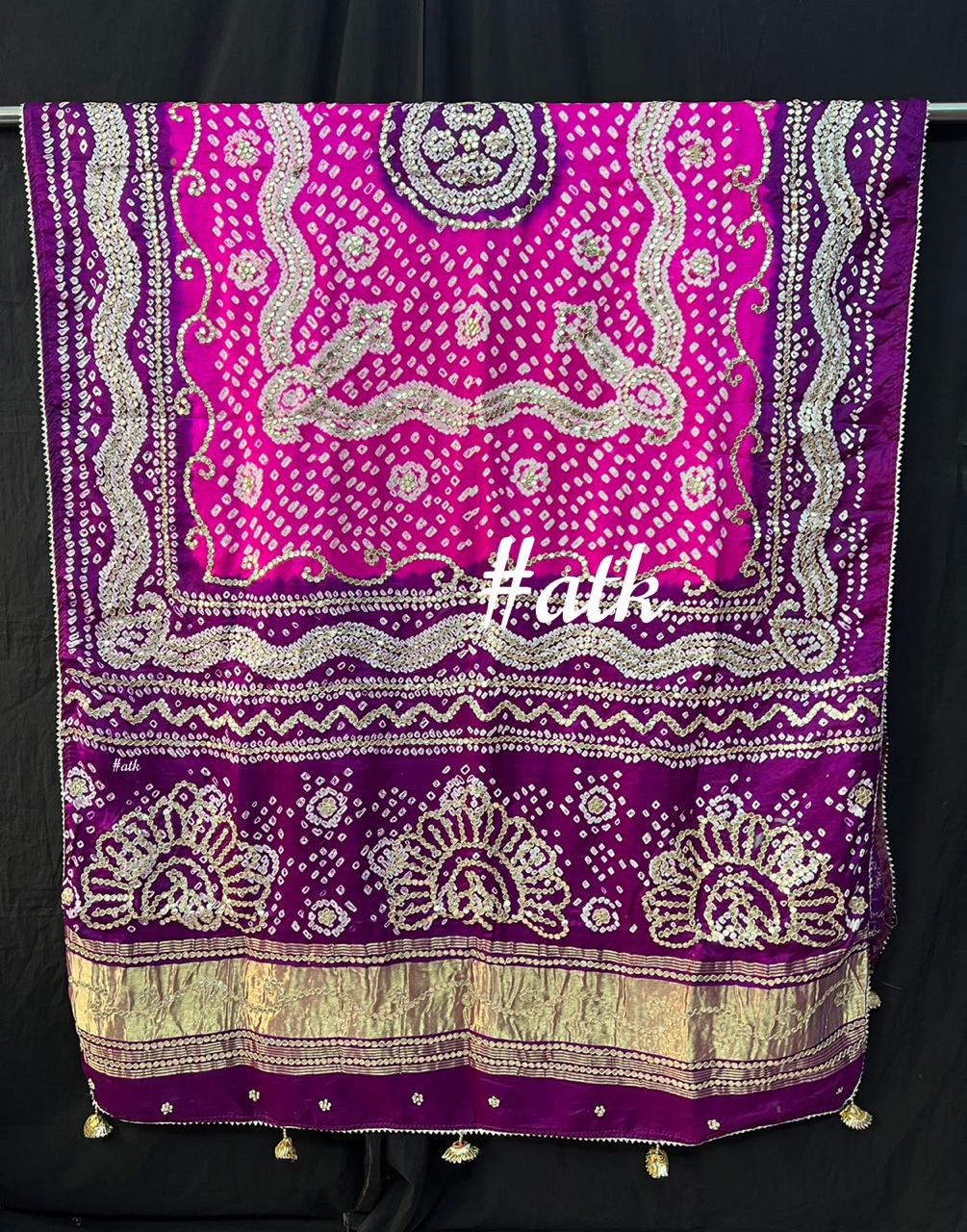 Gottapatti bandhani dupatta - Saffronfashionindia