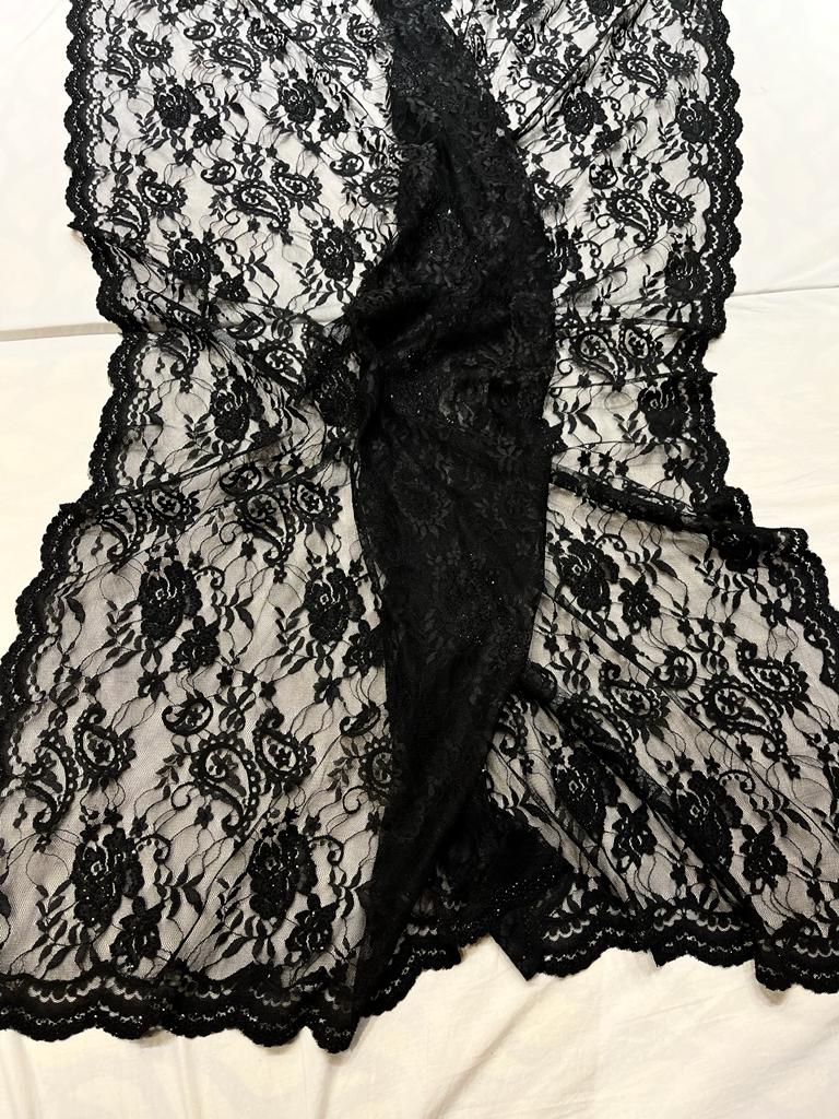 Lacy Swarovski saree - Saffronfashionindia