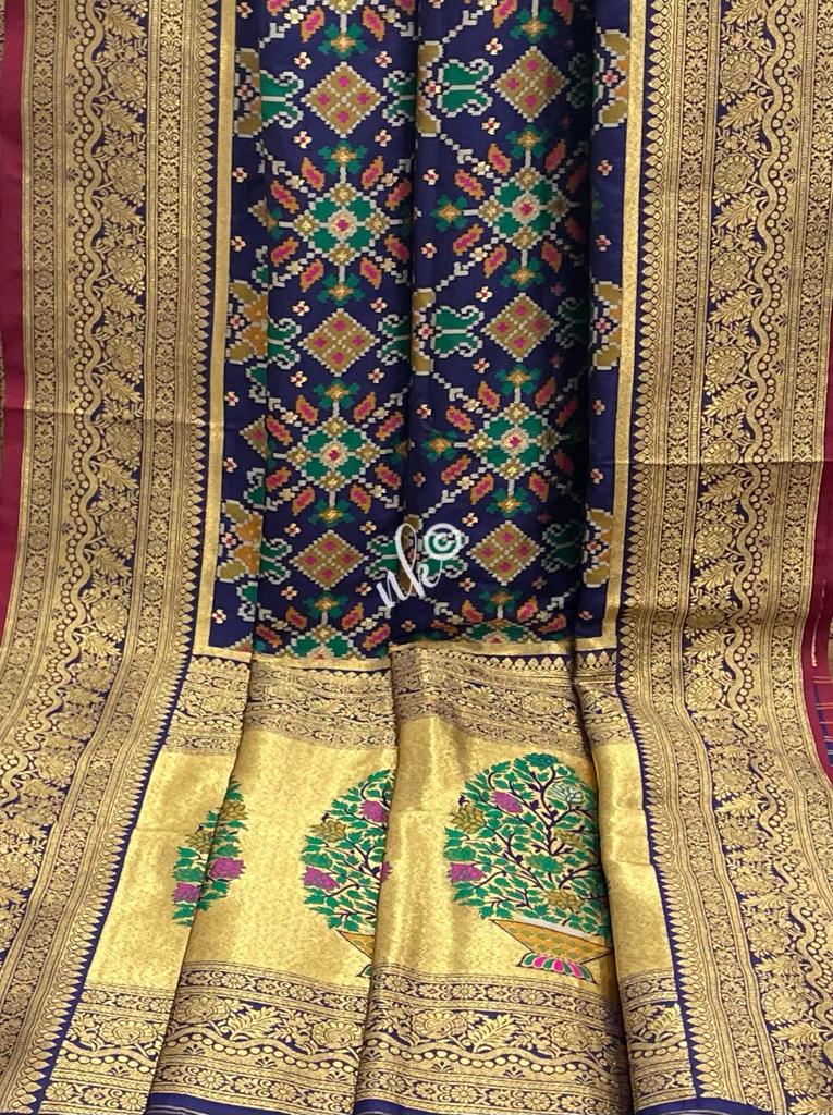 Meenakari patola saree - Saffronfashionindia