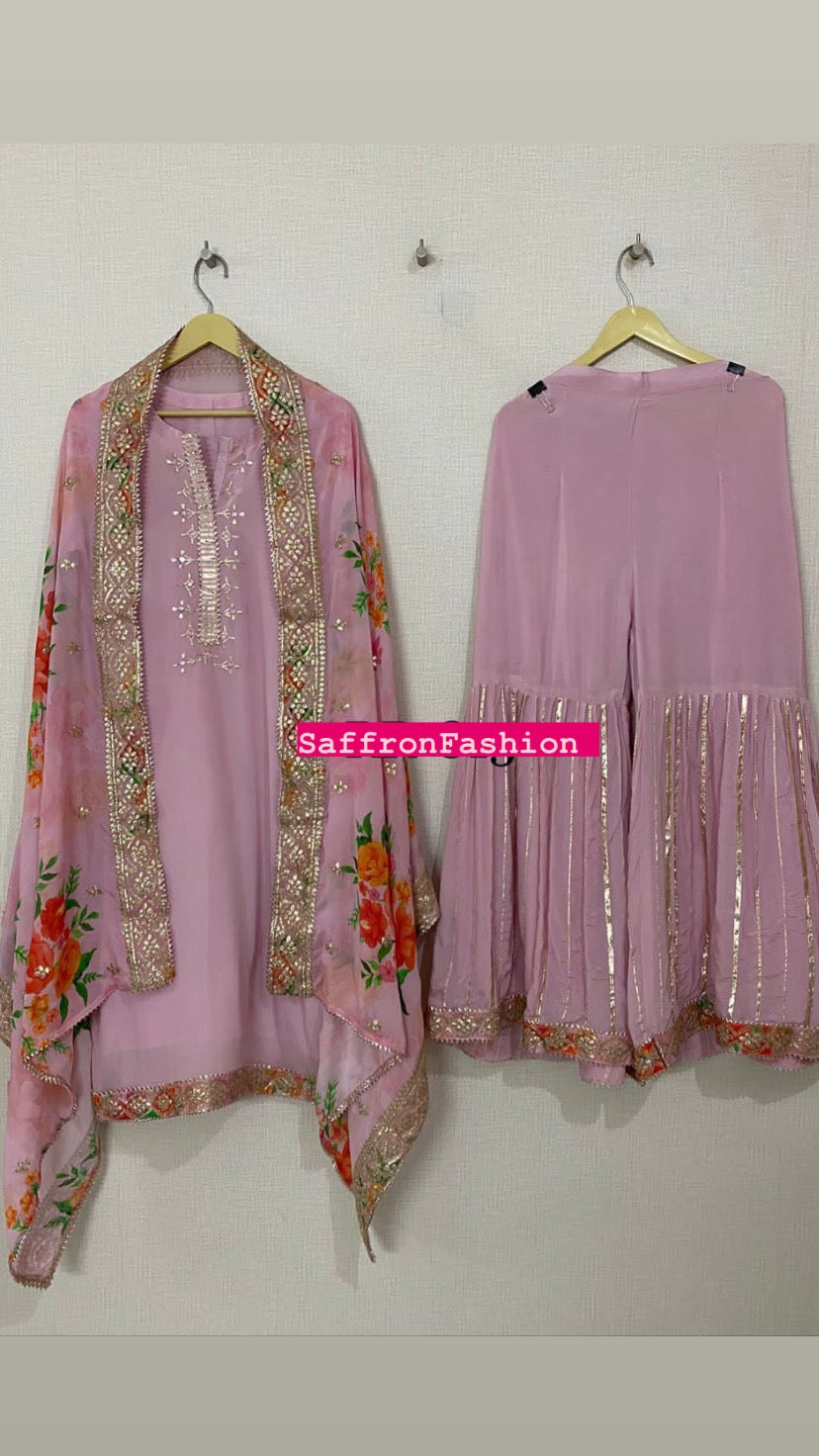 Pink salwar suit/Indian clothing - Saffronfashionindia