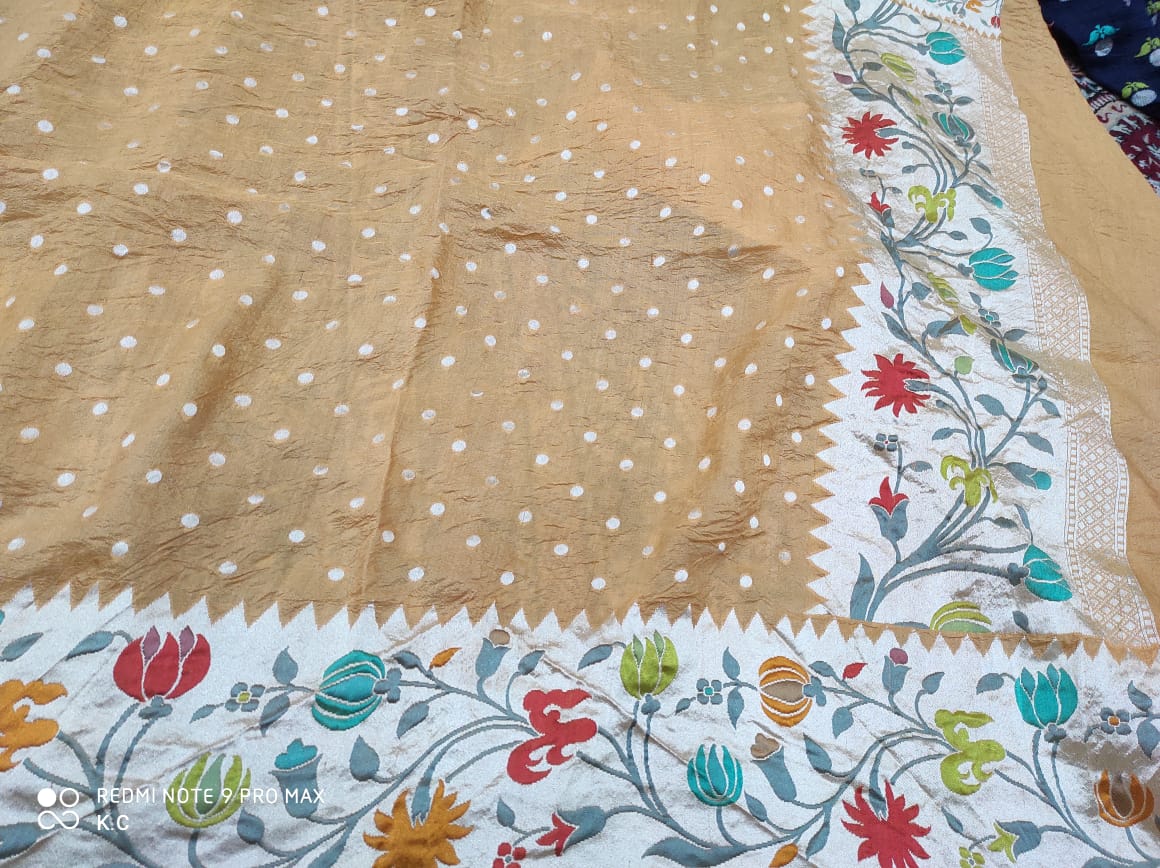 Tussar handloom saree - Saffronfashionindia